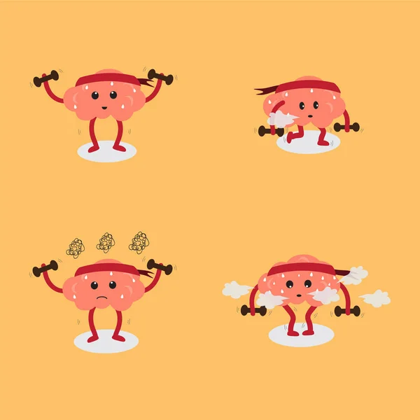 beyin çizgi film egzersiz eylem kümesi