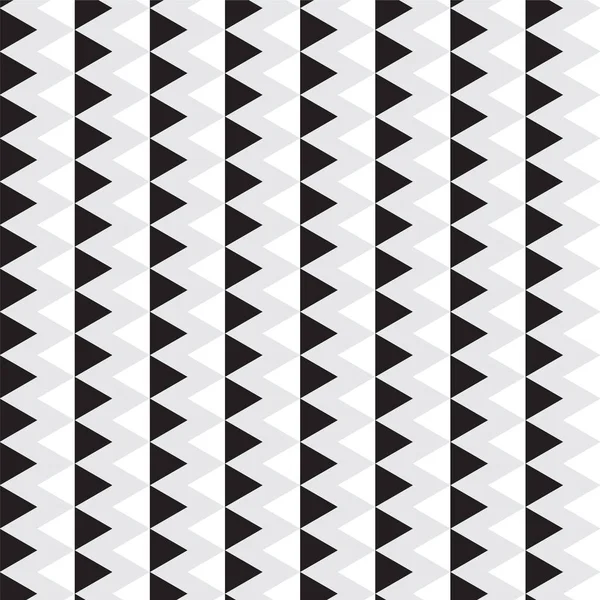 Triângulo preto e branco com padrão de linha chevron vertical cinza — Vetor de Stock