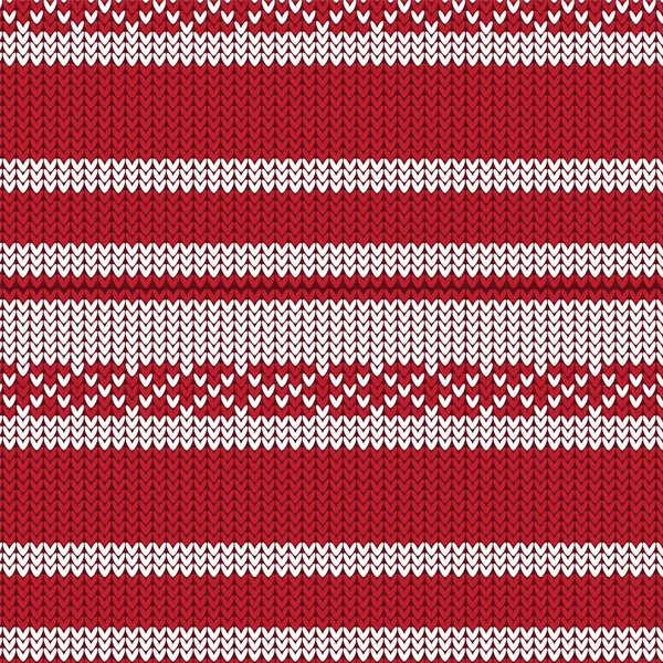Červeně a bíle pruhované kosočtvercem pletení vzor pozadí — Stockový vektor