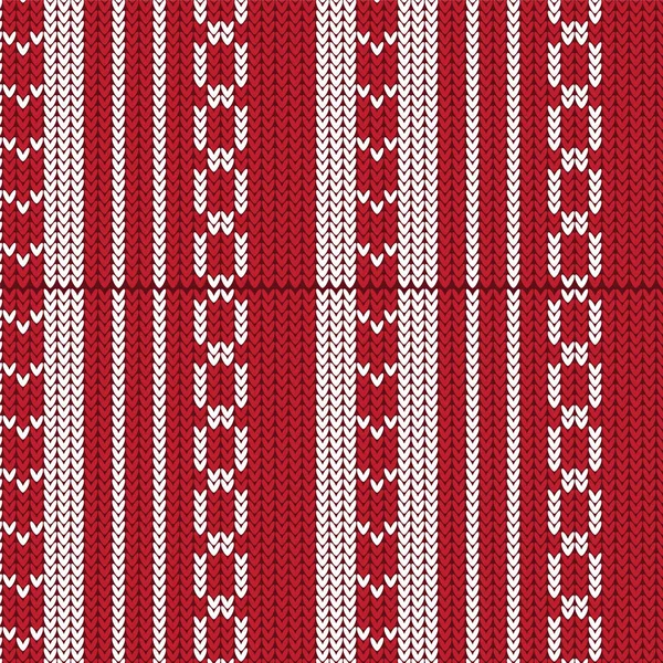Röda och vita vertikala randig med väva form och skarp form — Stock vektor