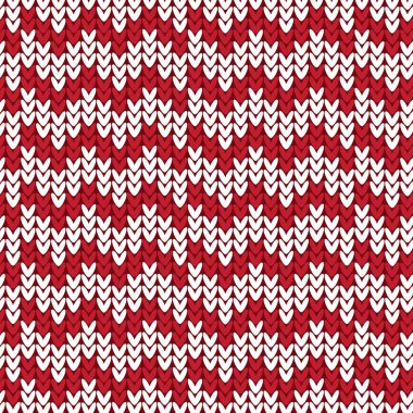 örgü desen arka plan kırmızı ve beyaz chevron