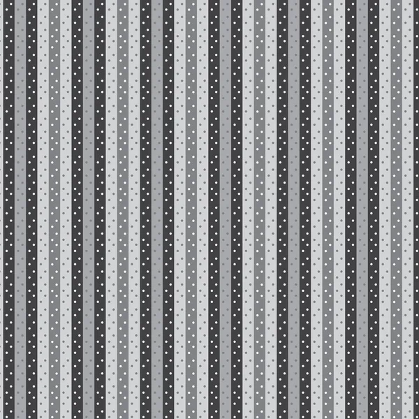 Polka dot på silver shade randig mönster bakgrund — Stock vektor
