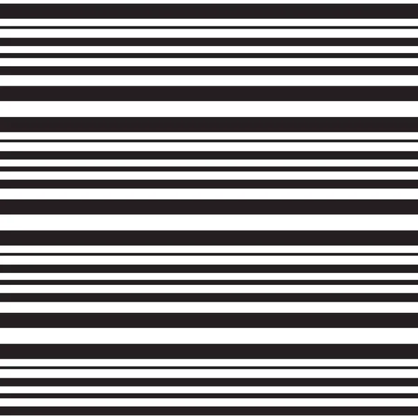 Чорний товстий і тонкий горизонтальний смугастий візерунок фон — стоковий вектор