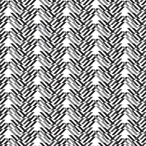Schwarz-weiß-silberne Dreiecksform vertikal gestreiftes Muster b — Stockvektor