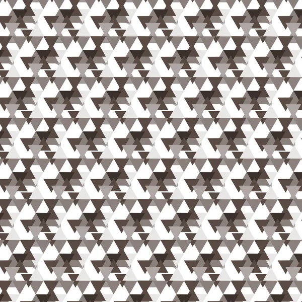Hnědý odstín trojúhelník překrývá diagonální pruhovaný vzor backgro — Stockový vektor
