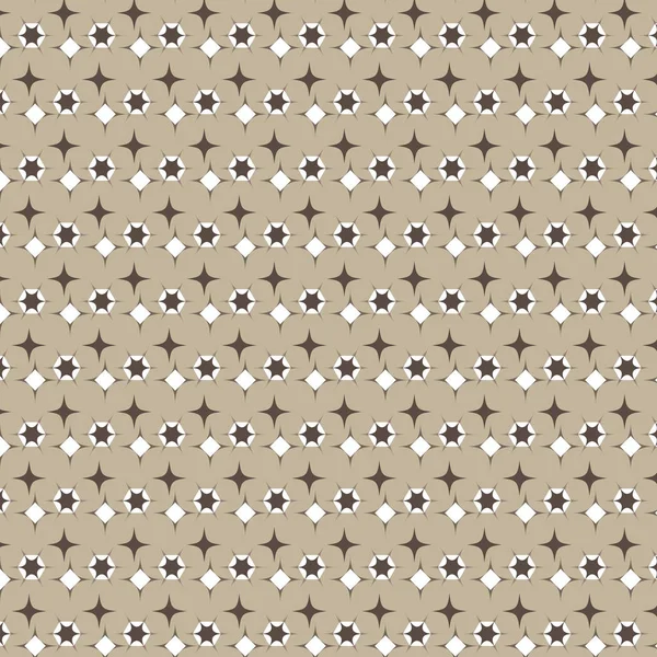 Braun-weißer Polygon-Diamant-Form mit spitzem Endmuster brauner Hintergrund — Stockvektor