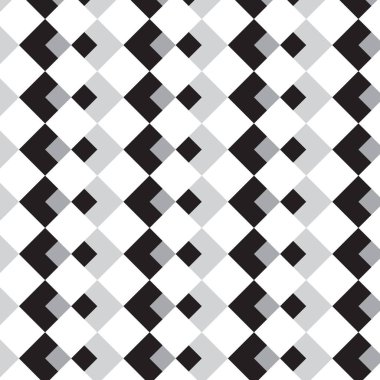 Siyah Gümüş elmas şekli ile küçük eşkenar dörtgen içinde esen