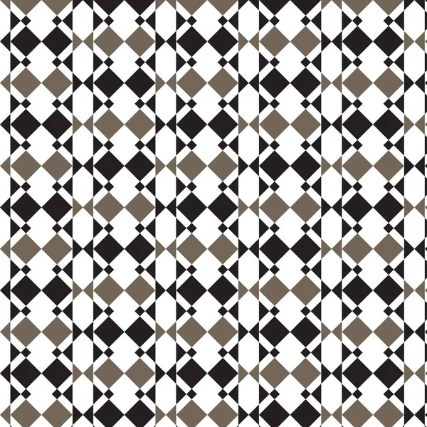 더블 브라운 블랙 다이아몬드 수직 줄무늬 패턴 배경 — 스톡 벡터