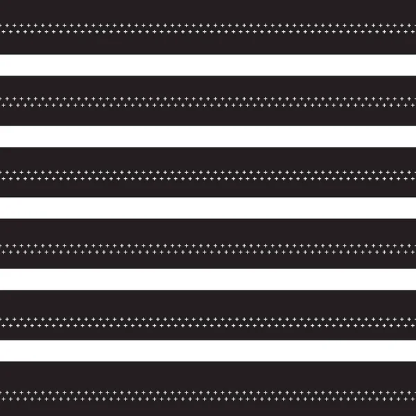 Beyaz artı işareti çizgili desen beyaz çizgili siyah arka plan ile