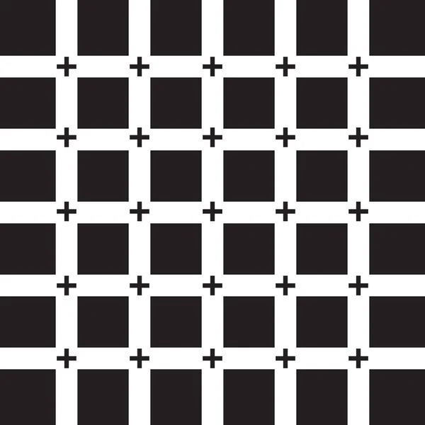 Μαύρο σύμβολο συν σε λευκό πλέγμα γραμμή μαύρο φόντο — Διανυσματικό Αρχείο
