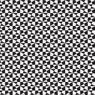 Siyah üçgen desen arka planda beyaz