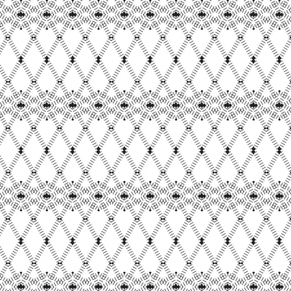 Zwarte stippellijn ruitvorm met veelhoek onderbroken lijn gestreept patroon achtergrond — Stockvector
