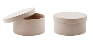 Yuvarlak hediye kağıt kutusu sicim yay ile