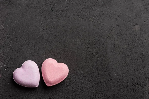 Bath bomb closeup on concrete background — Stock Photo, Image