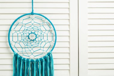 Rüya yakalayıcı mavi turkuaz konu ile