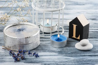 Yay, lavanta ile el hazırlanmış gümüş Hediyelik 