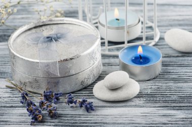 Yay, lavanta ile el hazırlanmış gümüş Hediyelik 