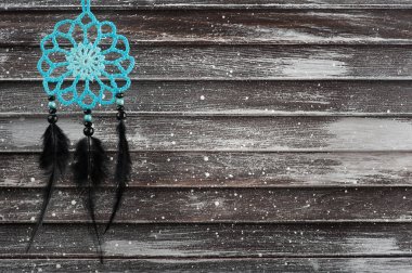 Rüya yakalayıcı ile iç dekor