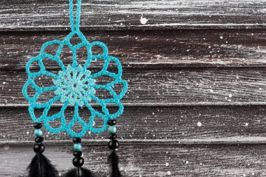 Rüya yakalayıcı ile iç dekor