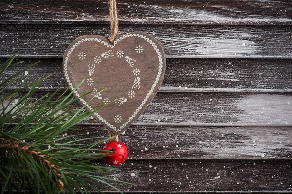 Christmas tree, heart in Scandinavian style