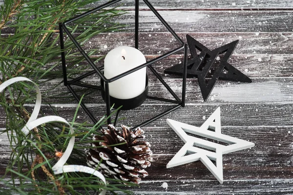 Weihnachtsbaum und Sterne — Stockfoto
