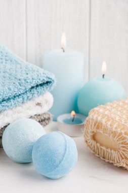 Banyo bombalar ile Spa kompozisyon