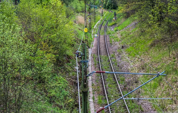 Zelden Gebruikte Spoorweg Stockholm Zweden — Stockfoto