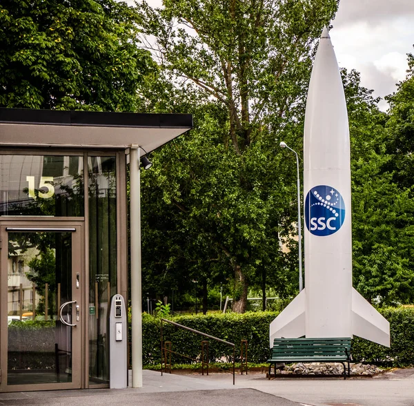 Schwedisches Raumfahrtunternehmen Ssc Swedish Space Corporation Ehemals Rymdbolaget Hauptquartier Stockholm — Stockfoto