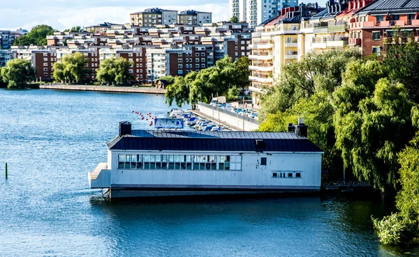Vasca Bagno Galleggiante Stoccolma Svezia — Foto Stock