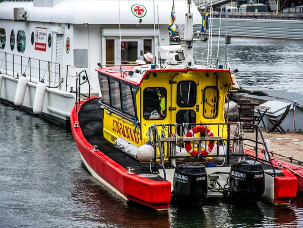 Barca Soccorso Stoccolma Svezia Guidata Volontari — Foto Stock