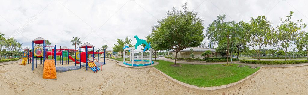 panorama of playground
