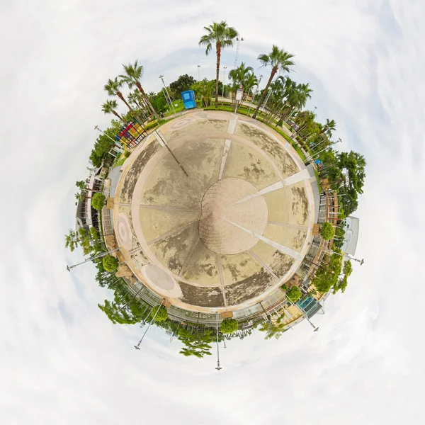Круговая панорама многоцелевого поля — стоковое фото