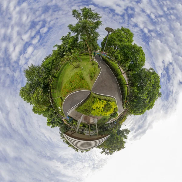 Круговая панорама общественного парка — стоковое фото