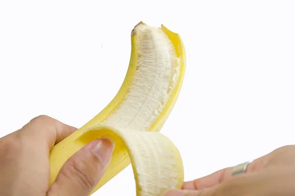 Buccia la banana — Foto Stock