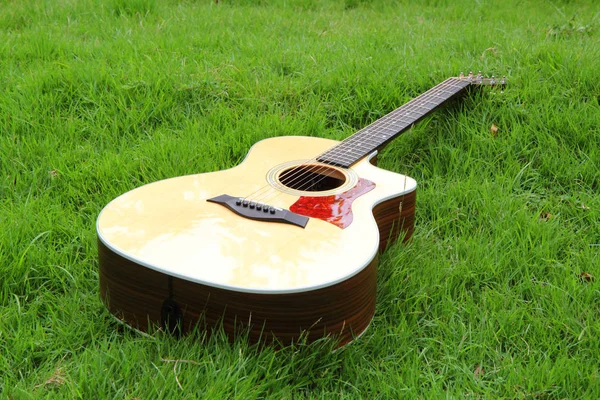 Akoestische gitaar in het park — Stockfoto