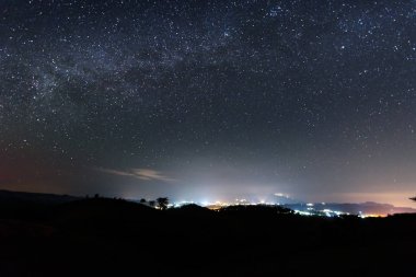 Samanyolu gökyüzünde 