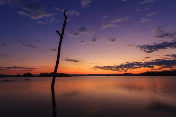 Sunset at the lake — Stock Photo, Image