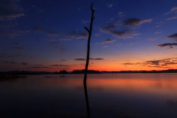 Sunset at the lake — Stock Photo, Image