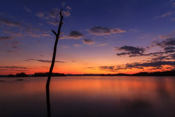 Sunset at the lake — Stock Photo, Image