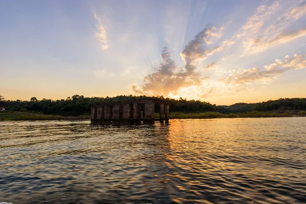 Sunset at the lake — Stock Photo, Image