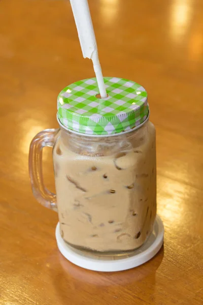 Ice coffee on the table — Stock Photo, Image