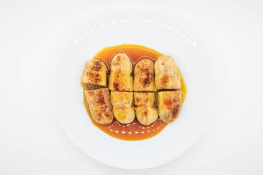 şurubu ile ızgara muz