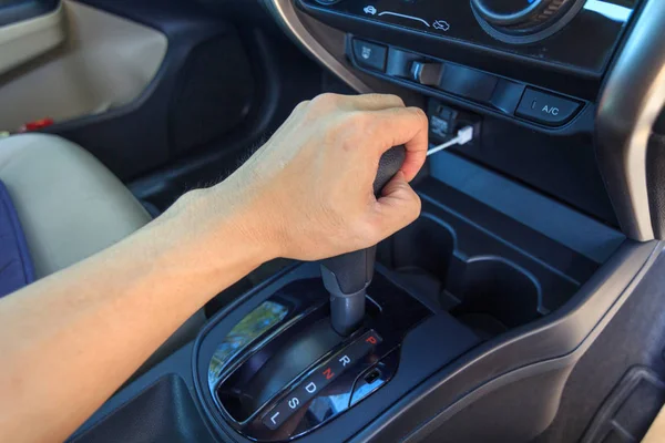 Shift level of gear transmission — Stock Photo, Image