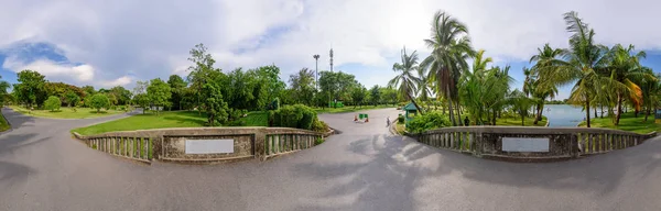 Panorama z veřejného parku — Stock fotografie