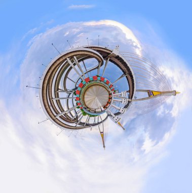 Daire Panorama güzel büyük Bhumibol Köprüsü