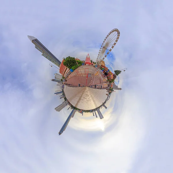 Панорами на 360 градусів від Asiatique на березі річки — стокове фото