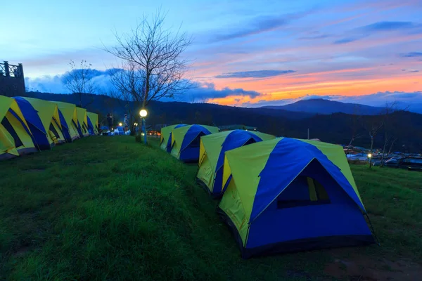 Camping on the mountain — Stock Photo, Image