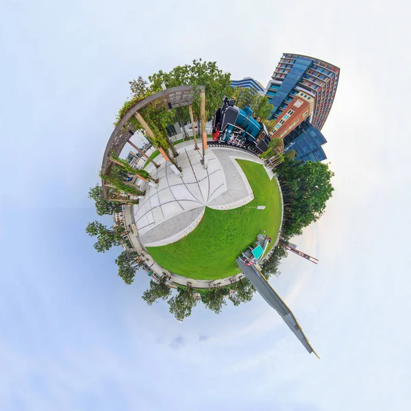 Круговая панорама достопримечательности музея Сирирадж — стоковое фото