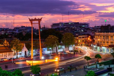 Dev salıncak landmark bangkok şehir günbatımı Zamanı 