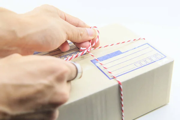 Bundna Postboxen För Transport — Stockfoto